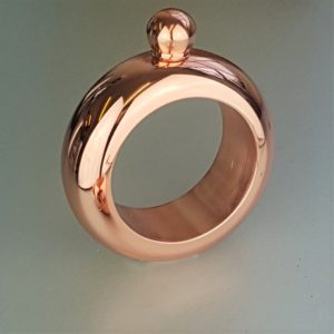 Personalised Ladies' Copper Bangle Hip Flask