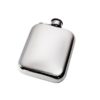 Personalised 6 oz Plain Pewter Pocket Hip Flask with Captive Top