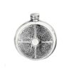 Round Celtic Engraved Hip Flask with Free Engraving